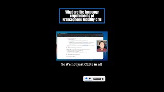 What are the language requirements of Francophone Mobility C 16