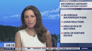 2 parks in Kitsap County issue no contact advisory for bacteria levels | FOX 13 Seattle
