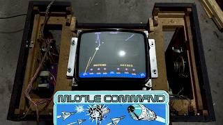 Atari Missile Command cocktail arcade repair part 4: custom reinforced monitor mount & reassembly