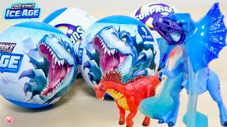 カプセルからどんな恐竜が出るかはお楽しみ♪スライムも入って楽しさUP! DINO STRIKE ICE AGE