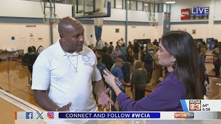 WCIA 3's Karina Rubio interviews Champaign Co. Clerk Aaron Ammons