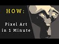 Blender Tutorial - Pixel Art in 1 Minute