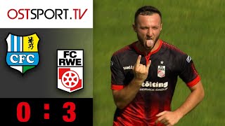 RWE schießt sich warm fürs Derby: Chemnitz - Rot-Weiß Erfurt | Regionalliga Nordost | OSTSPORT.TV
