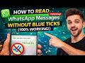How to Read WhatsApp Messages Without Blue Ticks (100% Working!)