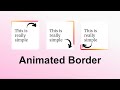 Animate the Border with Simple CSS