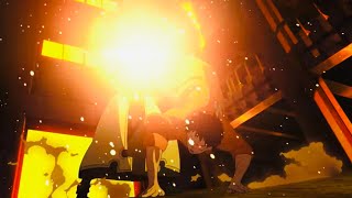 Shinra fire kick Rekka Hoshimiya to the face | Fire Force