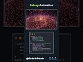 Galaxy Animation 🌌 | Three.js WebGL Starfield Effect | JavaScript Coding Shorts | #shorts