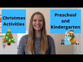 CHRISTMAS Part #1 - Preschool and Kindergarten Activities!