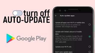How to Turn OFF Auto Update Apps on Google Playstore