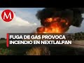 Reportan fuga de gas en toma clandestina en Estado de México