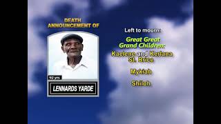Lennards Yarde s.~ Long Obituary