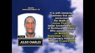 Julius Charles ~ Short Obituary
