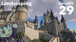 How to build Hogwarts in Minecraft - Episode 29 - Bedrock Landscaping