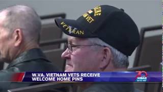 Senator Capito Pins Vietnam Veterans with \