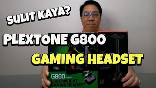 AFFORDABLE PLEXTONE G800 GAMING HEADSET WITH HEAD STAND  MIC TEST | UNBOXING REVIEW