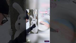 He Built a Snow Rabbit and What Happened Next Was Shocking