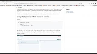 OpenSearch - How to change the refresh interval of an index