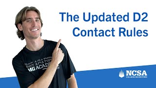 When Can Division 2 Coaches Contact You