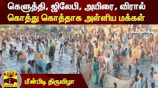 மீன்பிடி திருவிழா... கெளுத்தி, ஜிலேபி, அயிரை, விரால் - கொத்து கொத்தாக அள்ளிய மக்கள் | Fish Festival