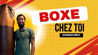 Entraînement boxe thai complet à la maison au sac de frappe