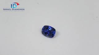 1.52 ct Cushion Cut Rich Royal Blue Sapphire