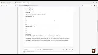 PYTHON PROGRAM FOR BATTERY LOW || BATTERY LOW || COMPETITIVE PROGRAMMING || PYTHON