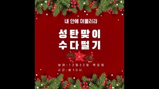 구독자 여러분! '성탄 맞이 수다 떨기'에 여러분 모두를 초대합니다~ / 김재덕 베드로 신부