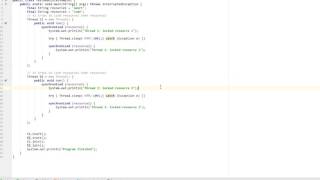 Deadlock in Java simple example