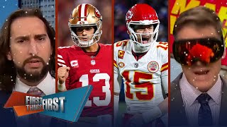 Purdy near the bottom, Mahomes reigns supreme on Mahomes Mountain | NFL | FIRST THINGS FIRST