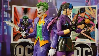 DC multiverse mcfarlane toys Punchline and Joker 2 pack action figure review 😆😅