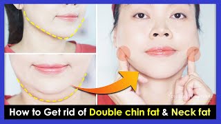 How to Get rid of Double chin fat & Neck fat | Double Chin Removal and Wrinkles Exercises & Massage.