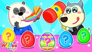 Surprise Eggs! - Guess The Secret Desserts Songs | Nursery Rhymes & Baby Songs | Wolfoo Song