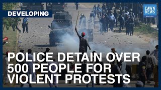 Islamabad Police Detain Over 500 People For Violent Protests | Developing | Dawn News English