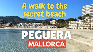 Peguera beach walk, secret beach discovery | Mallorca holiday update | Majorca, Spain vlog March ‘21