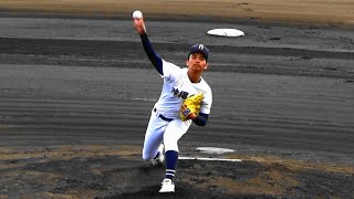 東恩納蒼 投手(沖縄尚学2年)　第151回九州地区高等学校野球大会　準々決勝