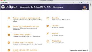 Create and run HelloWorld using Eclipse Photon C