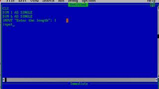 area of a rectangle using q basic