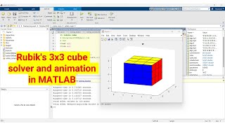 Rubik's 3x3 cube solver and animation in MATLAB || Solve Rubik's Cube with coding