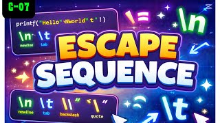 Beginner C #7: Escape sequence