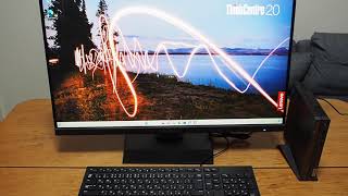 【起動】Lenovo ThinkCentre neo 50q Tiny Gen 4｜デスクトップパソコン