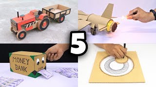 Top 5 Genuis ideas from Cardboard at Home
