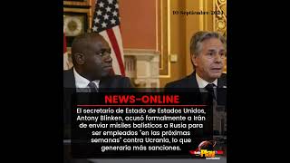 #NewsOnline - #Internacional ▶️ EE.UU. acusó formalmente a Irán de enviar misiles balísticos a Rusia