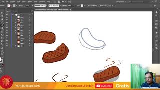 Tutorial Membuat Steak Vector dengan Adobe Illustrator