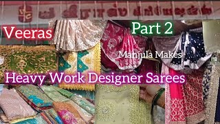 Veeras Diwali Heavy Work Designer Sarees part 2 | Party Wear / Stone Work Grand Reception Sarees