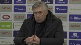 Everton 0-1 West Ham - Carlo Ancelotti - Post-Match Press Conference