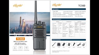 Chierda TC56D: Professional DMR Radio AES256 Encryption