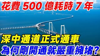 耗時7年花費500億打造的深中通道，為何剛開通就嚴重擁堵？#中国基建 #中国工程 #跨海大桥 #深中通道