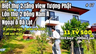 Villa over 1000m2 with Buddha view, diverse fruit garden near Da Lat | Price 11.5 billion VND