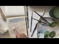 himi miya gouache landscape painting tutorial unboxing himi miya gouache 56 set