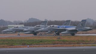 航空自衛隊 百里基地 アメリカ海兵隊F/A18戦闘機8機岩国基地へ帰投 日米共同訓練終了 VMFA-112 カウボーイ MARINES Cowboys Hyakuri JASDF 5日目 Final